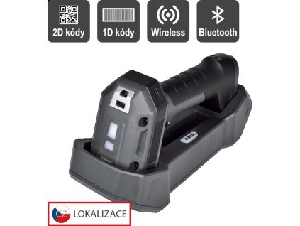 Virtuos HW-857 CCD 2D průmyslová, čtečka, bezdrátová, USB, tmavě šedá