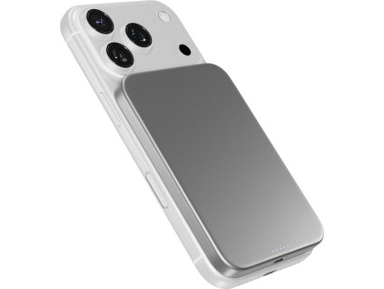 Epico Qi2 5000mAh Alu Mag+ PowerBanka EM51 - stříbrná