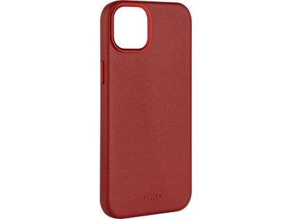 FIXED MagLeather kožený kryt iPhone 15+ červený