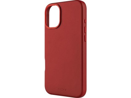 FIXED MagLeather kožený kryt iPhone 16+ červený