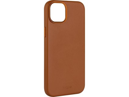 FIXED MagLeather kožený kryt iPhone 15, hnědý