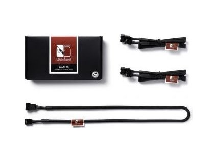 NOCTUA Prodlužovací kabely pro 4pin ventilátor NA-SEC3, 3x 60cm, černá