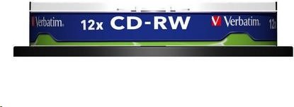 VERBATIM CD-RW(10-Pack)Spindle/8x-12x/High Speed/DLP/700MB