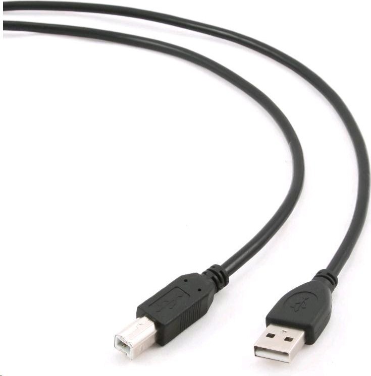 Kábel USB GEMBIRD 2.0 A-B kábel 3 m Professional (čierny, pozlátené kontakty)