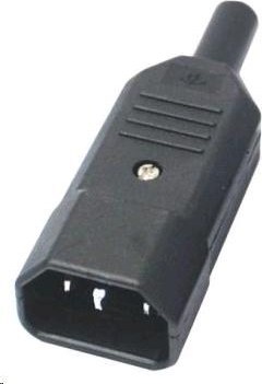 Napájací konektor PREMIUMCORD 230V pre kábel (samec, IEC C14)
