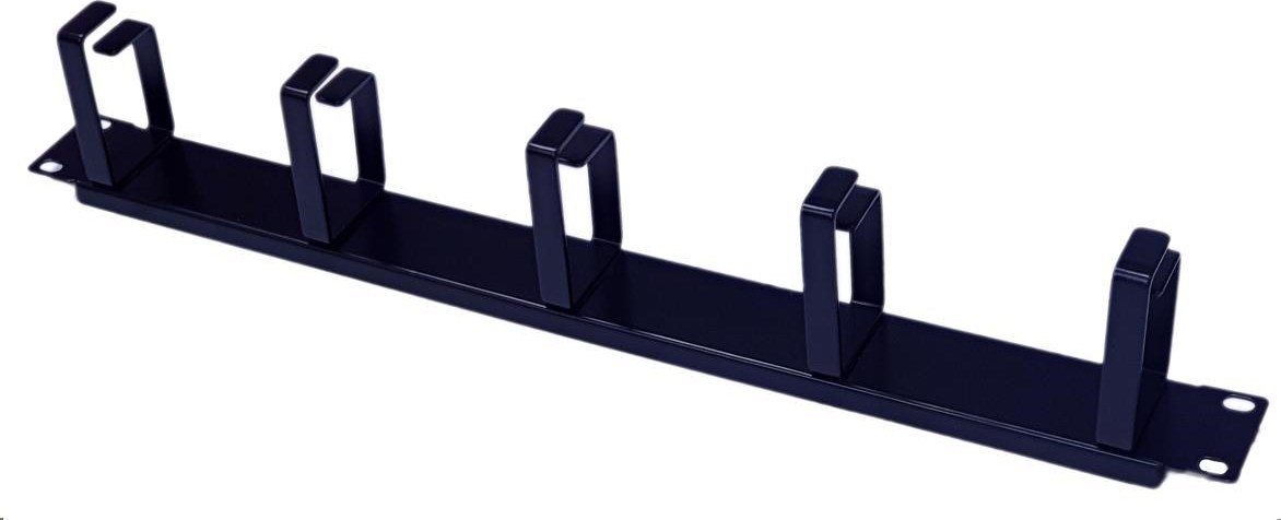 OEM 19" 1U, 5x kovový držiak, výška držiaka 70 mm, čierna