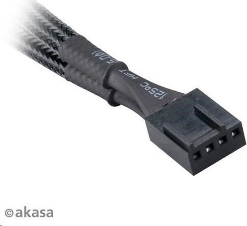 AKASA Rozdeľovací kábel ventilátora AKASA, 1x 4-pinový ventilátor na 2x 4-pinový, 15 cm