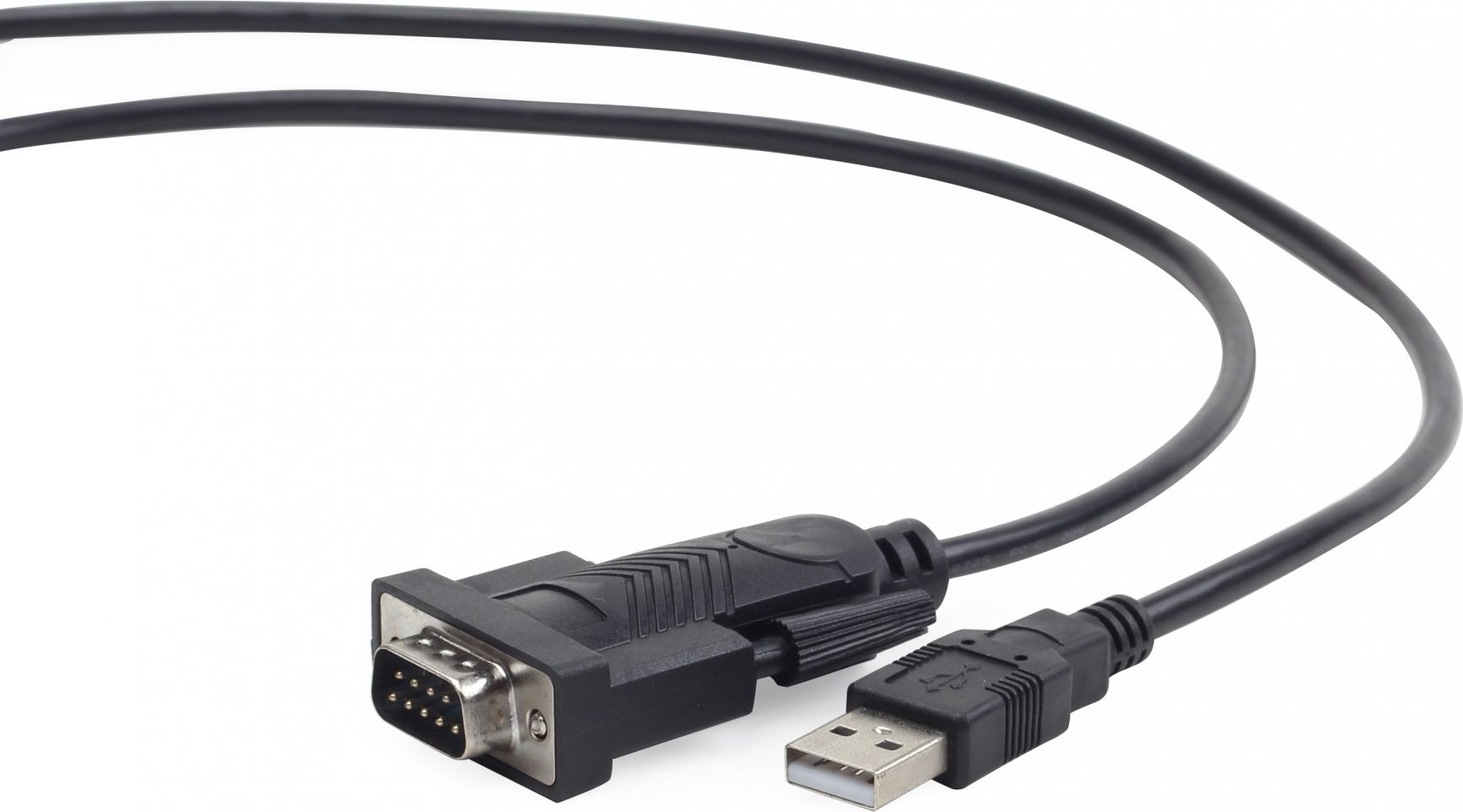 GEMBIRD Káblový adaptér USB-sériový 1,5 m 9 pin (com), čierny