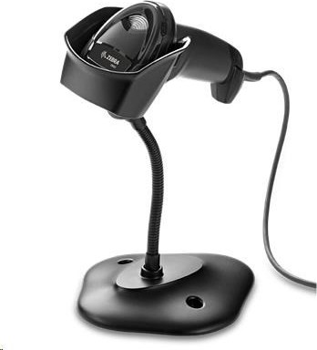 Čítačka Zebra DS2208, 2D čítačka čiarových kódov, KIT, čierna, USB-HID + stojan