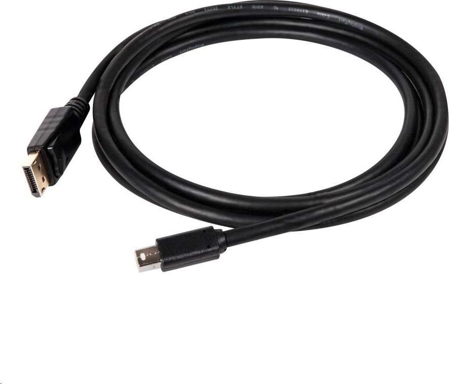 Club 3D Kábel Club3D Mini DisplayPort na DisplayPort 1.2 4K60Hz UHD obojsmerný, (M/M), 2 m