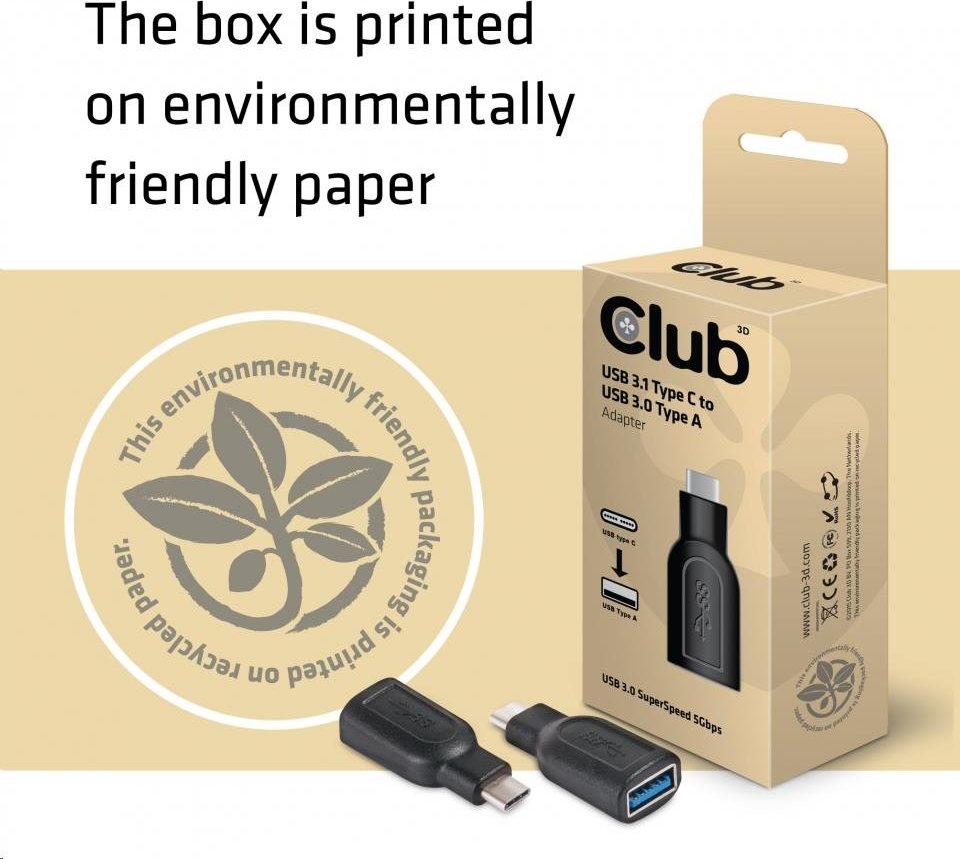 Club 3D Club3D Redukcia USB 3.1 Type-C na USB 3.0 Typ A (M/Ž)