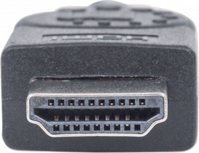 MANHATTAN HDMI samec na DVI-D 24+1 samec, dvojlinkové prepojenie, čierna farba, 1,8 m