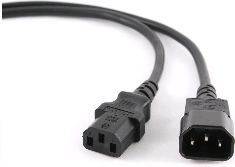 C-Tech Napájací kábel C-TECH, predlžovací, 1,8 m VDE 220/230 V