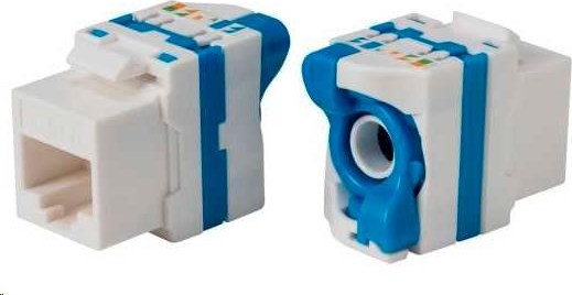 OEM Keystone Cat5E, UTP, samorezný so zámkom, biely