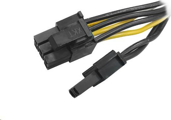 Adaptér AKASA 4 pin Molex na 6+2 pin PCIe, 15 cm
