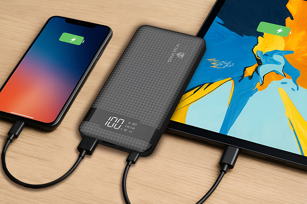 Viking powerbanka PN-961PD, QC3.0, 10000 mAh, černá