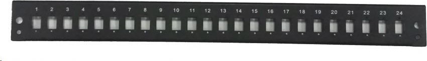 OEM Optická čelná strana vane (OPVANA1UN-BLACK) 24xSC simplex