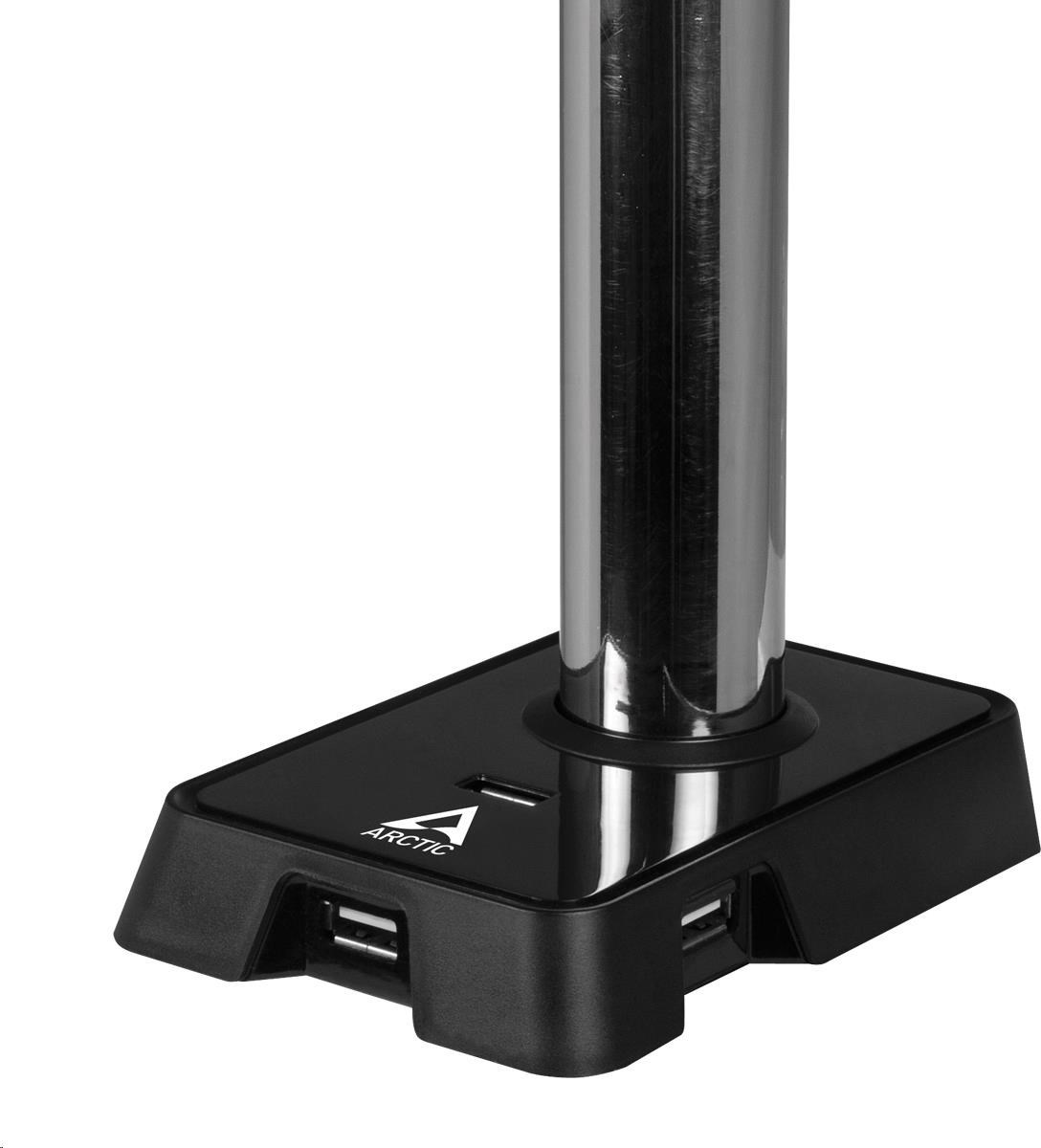 Arctic Cooling Držiak stola ARCTIC Z1 (Gen.3) pre 1x LCD do 43", nosnosť 15 kg, USB HUB, čierny