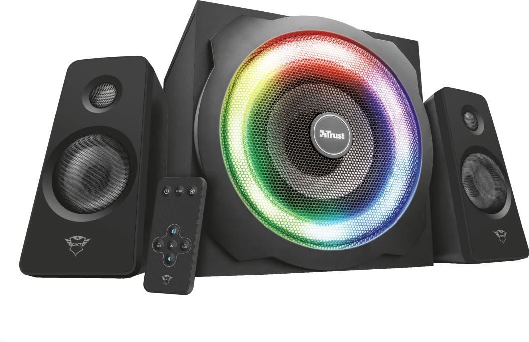 TRUST Reproduktory GXT 629 Tytan RGB Osvetlené 2.1 sada reproduktorov