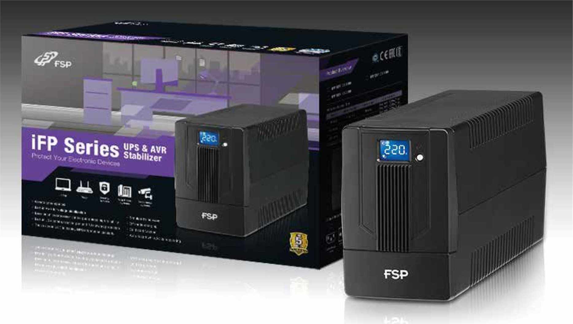 Fortron UPS FSP iFP 1000, 1000 VA / 600W, LCD, interaktívna linka