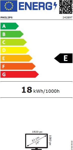 Philips MT IPS LED 23,8" 242B9T/00 - panel IPS, 1920x1080, 50M:1, 250cd, HDMI, D-Sub, DVI-D, DP, USB, reproduktory, dotykový