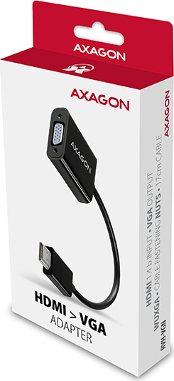 AXAGON RVH-VGN, redukcia HDMI -> VGA, FullHD, 1920*1200