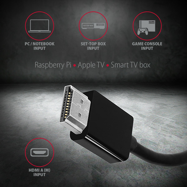 AXAGON RVH-VGAN, redukcia/adaptér HDMI -> VGA, FullHD, audio výstup, napájanie micro USB konektor