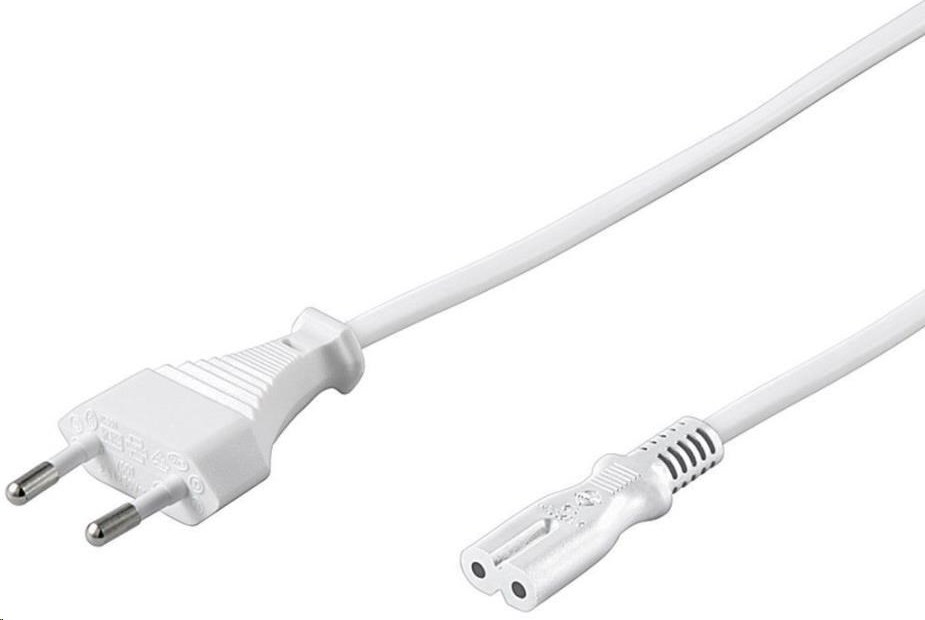 PREMIUMCORD Napájací kábel 230V k magnetofónu 3m biely