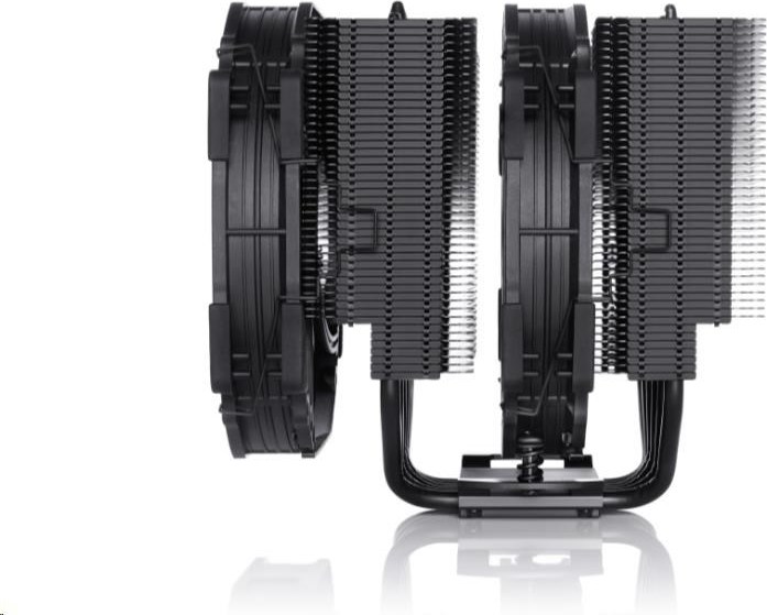 NOCTUA Chladič CPU NH-D15 chromax.black, 2x 140mm, LGA1851, AM5, černá