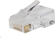 PREMIUMCORD RJ45 8pin konektor - drôt, balenie 10 ks vo vrecku