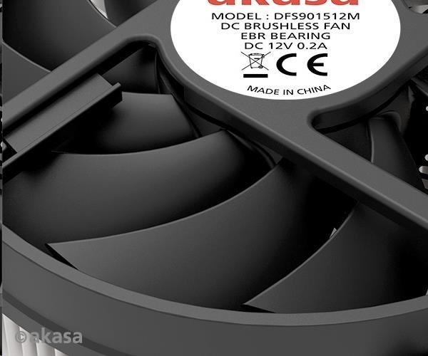 Ventilátor AKASA KS12, 95x95x31.8 mm, Intel LGA115X