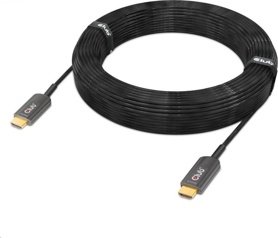 Club 3D Club3D Kabel prodlužovací Ultra Rychlý HDMI™ Certifikovaný AOC kabel 8K60Hz (M/M), 4K120Hz, 20m, černá