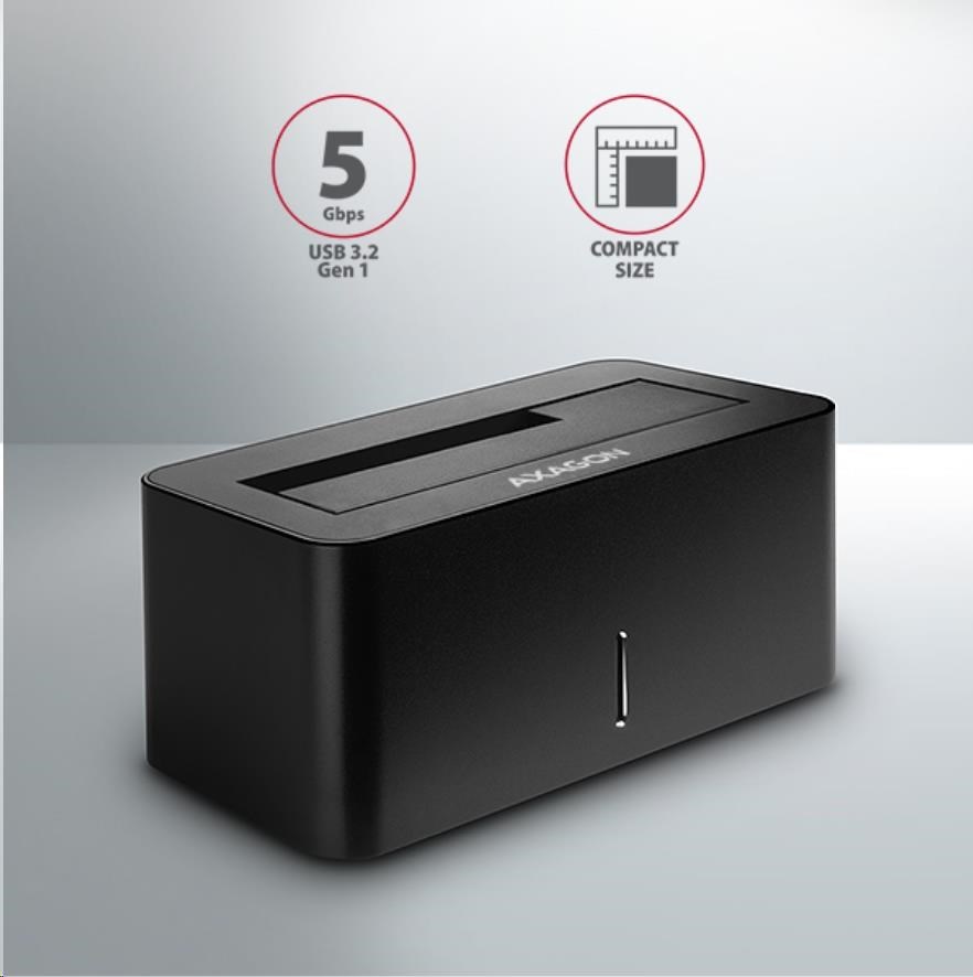 AXAGON ADSA-SN, USB 3.2 Gen1 - SATA 6G, 2.5"/3.5" dokovacia stanica pre HDD/SSD