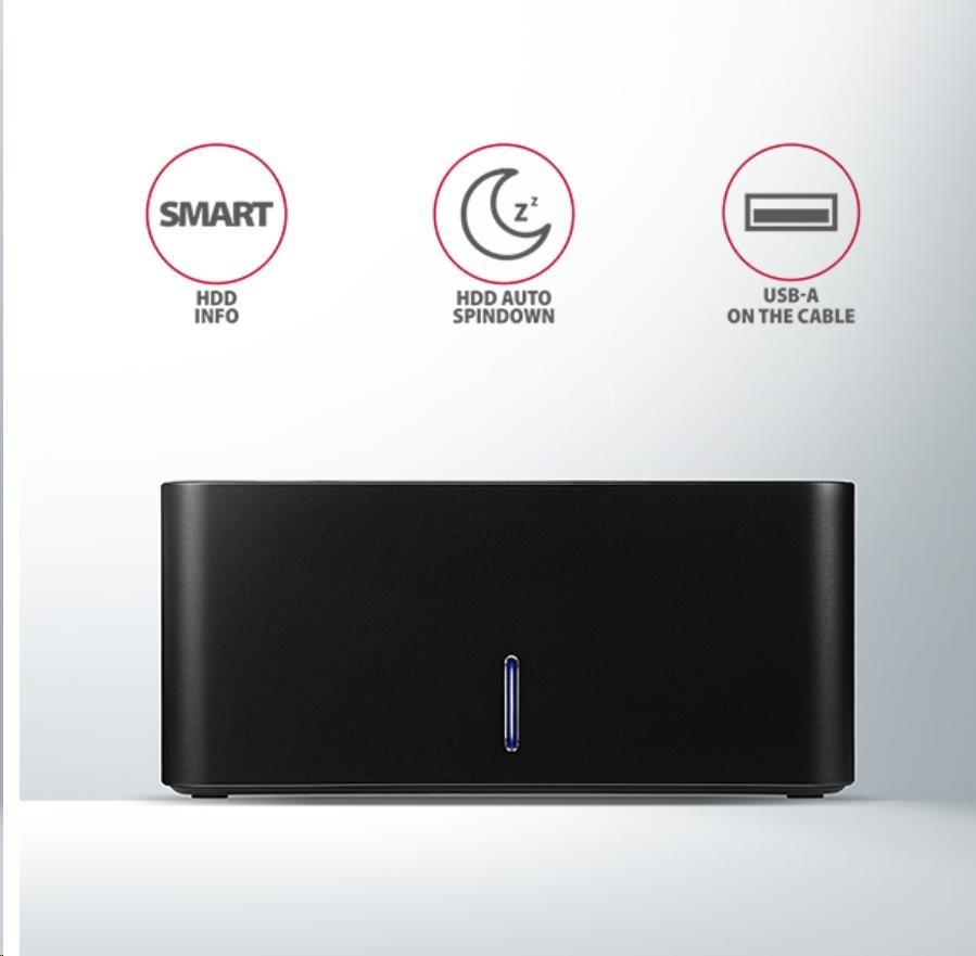 AXAGON ADSA-SN, USB 3.2 Gen1 - SATA 6G, 2.5"/3.5" dokovacia stanica pre HDD/SSD