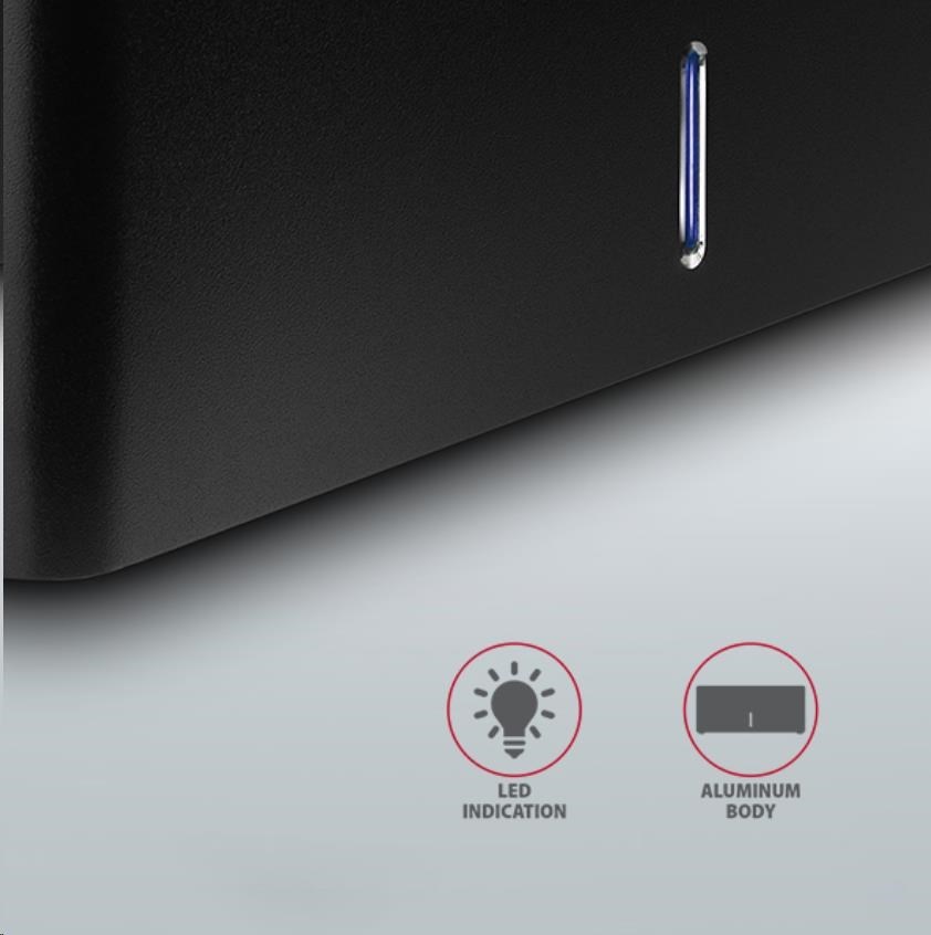 AXAGON ADSA-SN, USB 3.2 Gen1 - SATA 6G, 2.5"/3.5" dokovacia stanica pre HDD/SSD