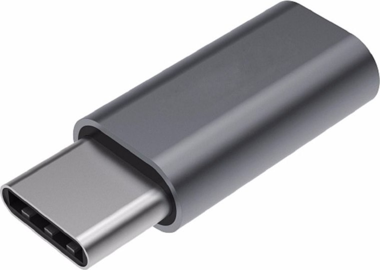 Adaptér PREMIUMCORD USB 3.1 C/male - USB 2.0 Micro-B/ženské, sivá metalíza