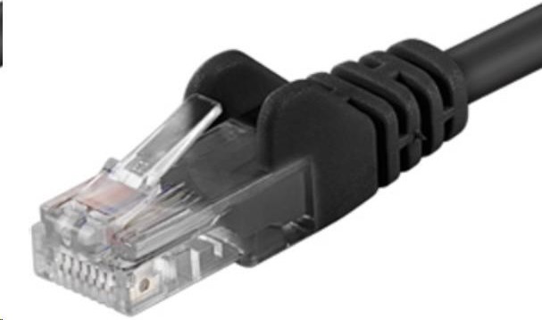 PREMIUMCORD Patch kábel UTP RJ45-RJ45 CAT5e 0.5 m čierna
