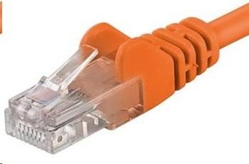 PREMIUMCORD Patch kábel UTP RJ45-RJ45 CAT5e 0.5 m oranžová