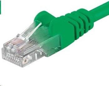 PREMIUMCORD Patch kábel UTP RJ45-RJ45 CAT5e 1m zelený
