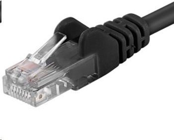 PREMIUMCORD Patch kábel UTP RJ45-RJ45 CAT5e 10m čierny