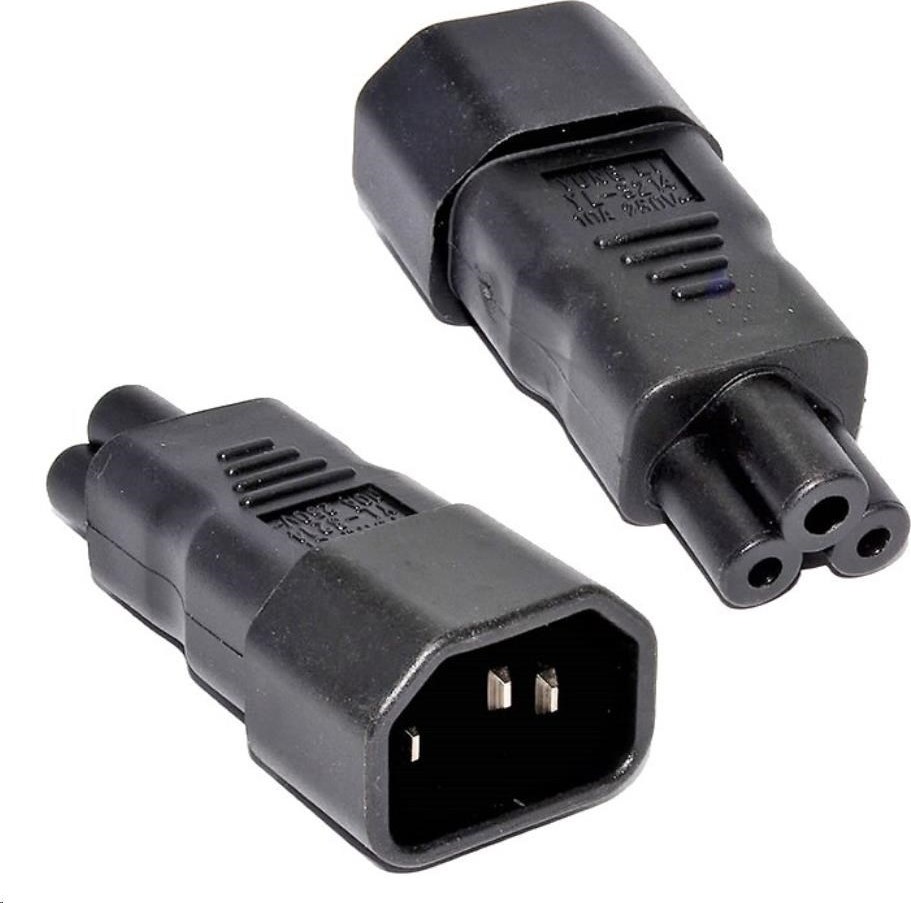 PremiumCord Adaptér IEC C14 na IEC C5 "trojlístok" 230V, 10A