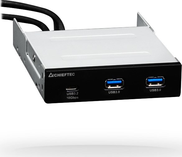 CHIEFTEC MUB-3003C, predný panel s 1x USB typu C a 2x USB typu A