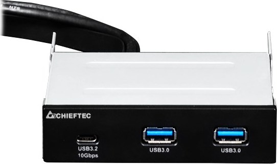 CHIEFTEC MUB-3003C, predný panel s 1x USB typu C a 2x USB typu A