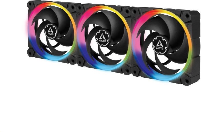 Arctic Cooling ARCTIC ventilátor BioniX P120 A-RGB 120mm, 8-pin, PWM, 3-pack + ovládač