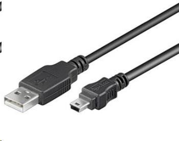Kábel USB PREMIUMCORD 2.0, A-B mini, 5-pin, 2m