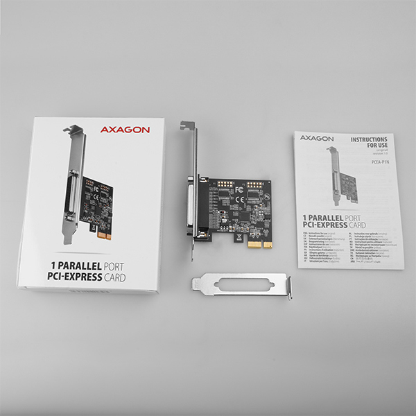 AXAGON PCEA-P1N, radič PCIe - 1x paralelný port (LPT), vrátane. LP
