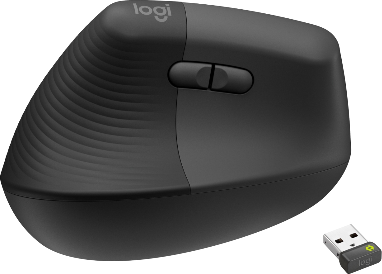Logitech Wireless Mouse Lift for Business Left, graphite / black