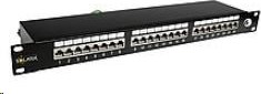 Solarix Patch panel 24 x RJ45 CAT6 STP čierny 1U SX24-6-STP-BK