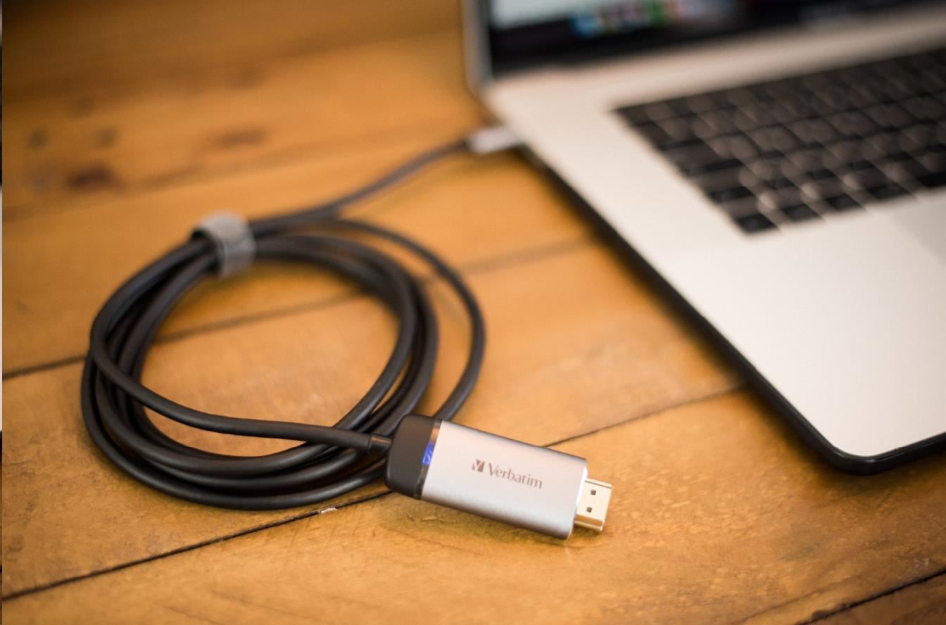 VERBATIM 49144 Adaptér USB-C™ na HDMI 4K s 1.5 m kábel HUB