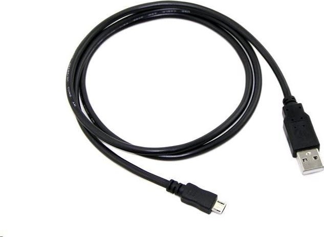 Kábel C-TECH USB 2.0 AM/Micro, 1 m, čierna